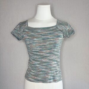 Vintage babydoll cap sleeve tee size small